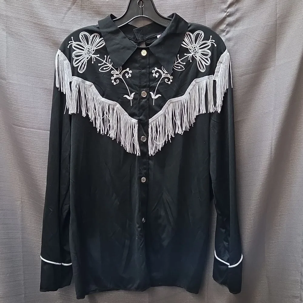 Mattel Barbie The Movie‎ Black cowboy tassel Shirt For Ken, Bandana & Hat